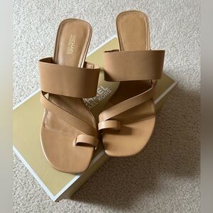 Michael Kors Women's Tan Healed Sandals